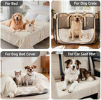 LOOBANI Waterproof Dog Blanket for Small Dogs, Pet Blanket 30" x 40", Beige - Image 4