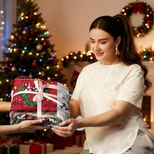 COMFAR Christmas Blankets and Throws for Adults/Women/Boys/Kids, Holiday Fleece Throw Blanket for Couch/Sofa, Holiday Decor, Christmas Decorations/Gifts 40"x 60" - Image 3