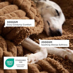 Bedsure ComfyFleece® Waterproof Dog Blankets for Medium Dogs 30"x40" - Image 2
