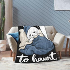 Sleepy Ghost Blanket Throw Gift for Girls Women 50"X40" - Image 2