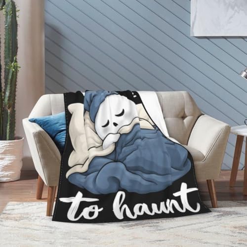 Sleepy Ghost Blanket Throw Gift for Girls Women 50"X40" - Image 2