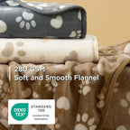 Bedsure Dog Blanket for Small Dogs Puppy Cat, Flannel Fleece, 3-Pack 30x20 - Image 3