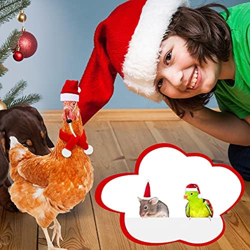 Weewooday 12 Pcs Mini Christmas Santa Hat Scarf Set, Small, Classic Style - Image 5