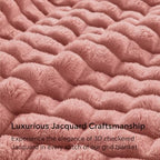 BEDELITE Dusty Pink Checked Fleece Twin Throw Blanket for Bed, 60x80 Inch - Image 4
