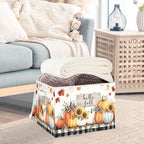 Bolaz Storage Bins with Lids and Handles,Pumpkin Storage Box Basket with Cover Collapsible Organizer Containers for Home Closet, Shelves - Image 5