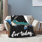 Sleepy Skateboard Blanket Throw Gift for Girls Women 80"X60" - Image 2