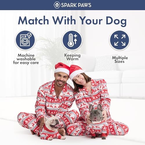 Spark Paws Christmas Matching Dog and Owner Pajama Top - Image 5