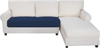 Easy-Going Sectional Couch Covers for Dogs L Shape Sofa Cover Reversible Sofa Slipcover Chaise Lounge Cover Furniture Protector Cover for Pets Dog Cat (30 x 50 inches, Navy/Ivory) | Navy/Ivory, Soft Sofa Slipcover For Dogs, Fits Left/Right Chaise Loung...