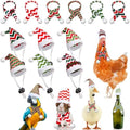 Weewooday 12 Pcs Mini Christmas Santa Hat Scarf Set, Small, Ripple Style by Weewooday
