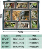 Lizard Blanket for Girls Women Boys Men Adults Kids Soft Cozy Fleece Iguana Reptile Lovers Throw Blankets Gifts Warm Flannel Plush Stuff Lightweight Decorative for Couch Bed Sofa 50"X40" - Image 7