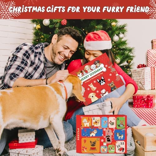 ANOTION 12 Days Christmas Dog Toys Advent Calendar 2025 – Interactive Squeaky Dog Toys Set for Small to Large Dogs, for Aggressive Chewers, Includes Chew Toys, Ropes, Balls, and More - Image 6