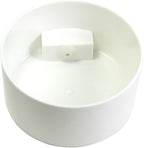 Tightpac Pawvac 1 to 6 Ounces Container, Airtight Pet Food and Treats Storage Jar - Patented Vacuum Seal Container for Pet Food, Treats and other Dry Goods - White with Paws