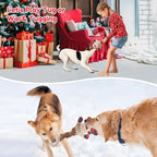 Christmas Dog Squeaky Toys, Stuffed Dog Chew Toy for Small and Medium Dogs - Image 3