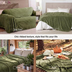 Bedsure Soft Cal King Size Blanket for Bed Moss 102"x96" - Image 4