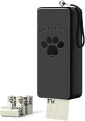 qeerable Dog Poop Bag Dispenser, Wall-Mounted Dog Bag dispenser Outdoor or Indoor for Doggy and Pets, Black Poop Holder for Yard and Park, Included 4 Rolls (60 Bags)