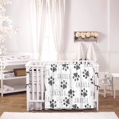 Personalized Dogs Name Blanket, Custom Dog Name Truck Blankets, Gift for Girls Personalized Dogs Name Lover, 30"x40" Soft Lightweight Plush Throw Blanket for Couch Bed Sofa Decoration - Image 3