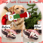 3PCS Christmas Dog Squeaky Toys, Interactive Plush with Crinkle - Image 5