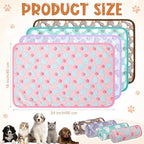 Tatuo 4 Pcs Fleece Dog Blanket for Puppy Cat, Pastel, 24 x 16 in, Heart - Image 3