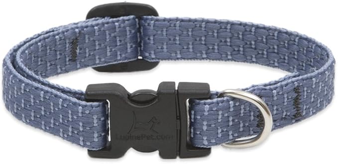 LupinePet Eco 1/2" Mountain Lake 10-16" Adjustable Collar for Small Dogs
