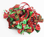 PET SHOW 50pcs Pack Bulk Christmas Small Dogs Bow Ties Collar Costume Cute Cats Adjustable Bowties Neckties Xmas Pet Grooming Accessories Assorted Randomly - Image 4