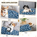 Rezutan Blanket for Large Dogs & Cats Soft Reversible Cute Paw 40"x31" - Image 6
