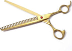Professional Dog Grooming Scissors Set, 7 Inch/8 Inch Pet Grooming Scissors Chunkers Shears for Dog, Curved Dog Grooming Scissors, Thinning Shears for Dog with Grooming Comb | Pet Grooming Chunkers Shears for Dog, Curved Dog Grooming Scissors, Thinning...