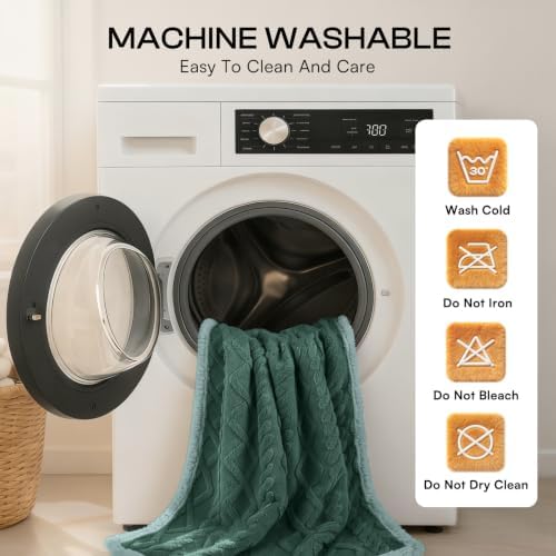 Luciphia Waterproof Blanket for Twin Bed Reversible Fleece Couch Cover - Image 6
