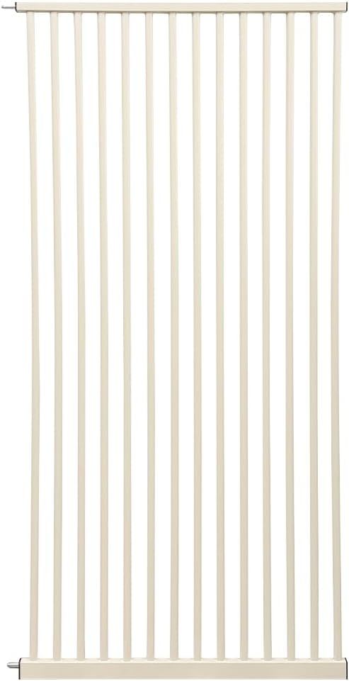Lumizone 61.02" Extra Tall Pet Gate Extension Kit 29.17" Wide Cream | Extra Tall Cat Gate for Dog Doorway Hallway Stairs Pressure Mounted 1.37" Gap No Drilling