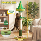 51'' Extra Tall Cat Scratching Post,Heavy Duty Thick Sisal for Indoor Adult - Image 2