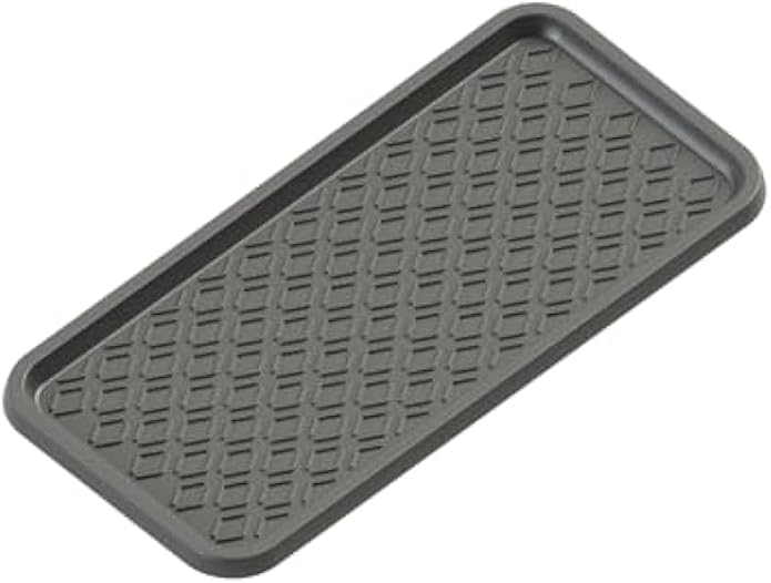 Sun Dolphin Boot Tray for Entryway Indoor, Heavy Duty Plastic Shoe Tray, Water Resistant Shoe Mat Tray Multipurpose Boot Mat