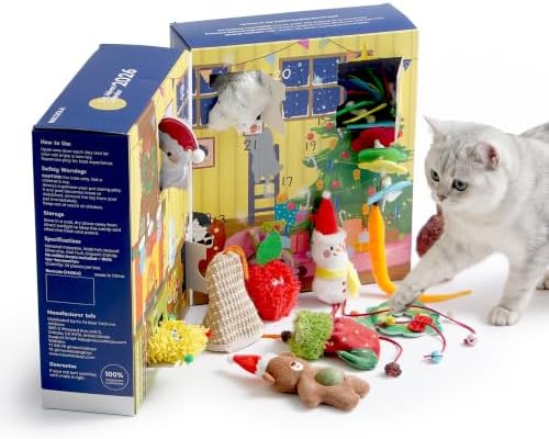 Nocciola Christmas Cat Toys Box Gift- Advent Calendar 2026 24Days Surprise by Nocciola