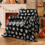 BEDELITE Ghost Halloween Throw Blanket Decor & Gift, Black, 50"x60" by BEDELITE