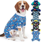 XPUDAC 4 Pack Dog Pajamas for Small Dogs Boy Puppy Pjs Onesies Clothes, XL by XPUDAC