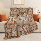 Giraffe Throw Blanket Giraffe Stuff Gifts for Kids Girls Boys Adults Women Men Soft Cozy Warm Plush Fluffy Fuzzy Fleece Blanket Decor 50''X60'' - Image 3
