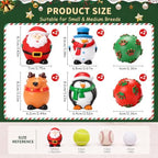 12 Pcs Christmas Latex Squeaky Dog Toy, Soft Rubber Dog Chew Toy - Image 2