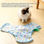 Interactive Cat Toy for Indoor Cats - Rechargeable Automatic Feather Wand with Motion Sensor, 3 Play Modes, Squeaky Mouse Sound, Hide & Seek Exercise Toy for Bored Kittens & Adult Cats (Triangle) - Image 3