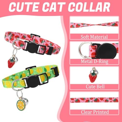 30Pcs Breakaway Cat Collars with Bells Adjustable Cat Collars - Image 3