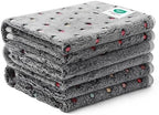 Luciphia 1 Pack 3 Blankets Super Soft Cute Dot Pattern Pet Blanket Flannel Throw for Dog Puppy Cat Medium(30x20), Grey by luciphia