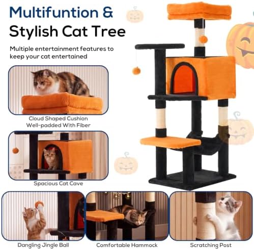 44 Inch Small Cat Tree Tower for Indoor Cats and Kittens - Image 3