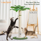 Woochpet Cat Scratching Post for Indoor Cats,36" Tall Cat Scratcher （White） - Image 2