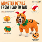 Dog Halloween Clothes, Pumpkin Costume for Dogs,M - Image 4