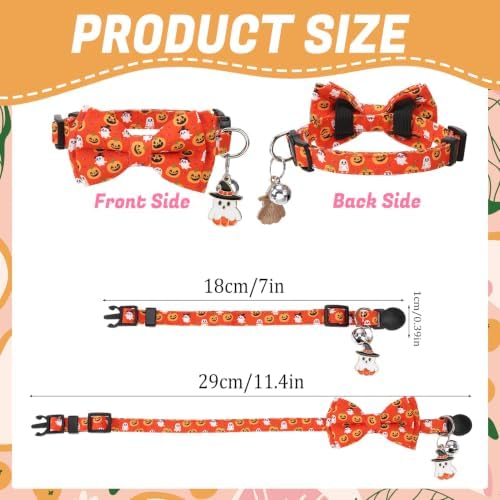 30Pcs Holiday Cat Collars Breakaway Halloween Cat Collars with Bowtie - Image 2
