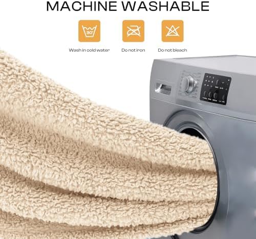 Luciphia Premium Fleece Pet Blanket for Small Medium Dogs Puppy Soft Sherpa Calming Cat Throw Blankets(Beige,41x31 inches) - Image 4