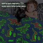 Dinosaur Blanket for Kids, Twin XL 60"x80" - Image 5