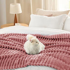 Bedsure Soft Twin XL Blanket for Bed Dorm Dusty Pink 66"x90" - Image 5
