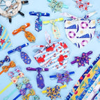 Reginary 120 Pcs Ocean Animals Dog Bandanas Bulk Dog Bows Set Bow Ties Cat Scarf Colorful Washable Triangle Pet Kerchief Cute Bib for Summer Small Medium Large Pets Grooming Accessories Costume - Image 4
