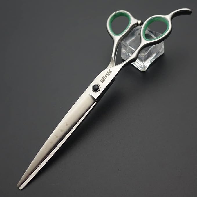 7.0 inches Professional Dog Grooming Scissors Set Straight & thinning & Curved & chunkers & comb 5pcs in 1 Set for left-handed & right handed