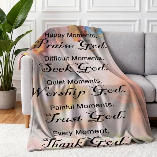 Christian Faith Inspirational Soft Throw Blanket - Religious and Spiritual Gift for Women/Men, Adults/Kids - Personalized 40"x60" - Image 3