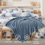 Bedsure Soft Twin XL Blanket for Bed Dorm Blue 66"x90" - Image 5