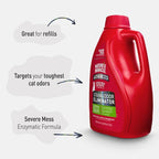 Nature’s Miracle Advanced Cat Stain & Odor Eliminator, Severe Mess, 1 gal | Enzymatic Cleaner Eliminates the Toughest Cat Messes, For Use on Multiple Surfaces, Safe For Pets and Home*, Fresh Scent